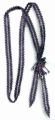 Purple-Russian-leaf-stitch-necklace