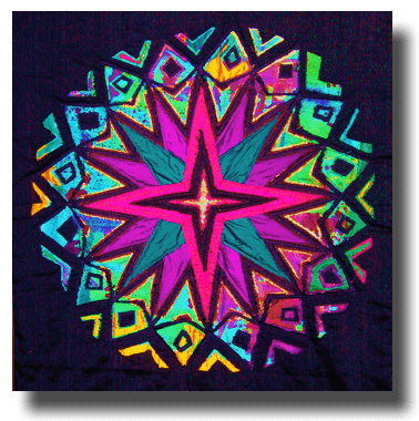 Rose window hanging